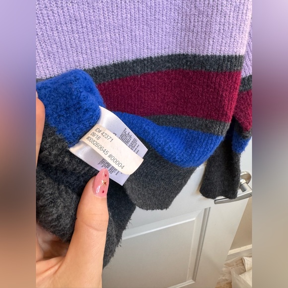 Express Color Block Striped Sweater - Picture 6 of 9